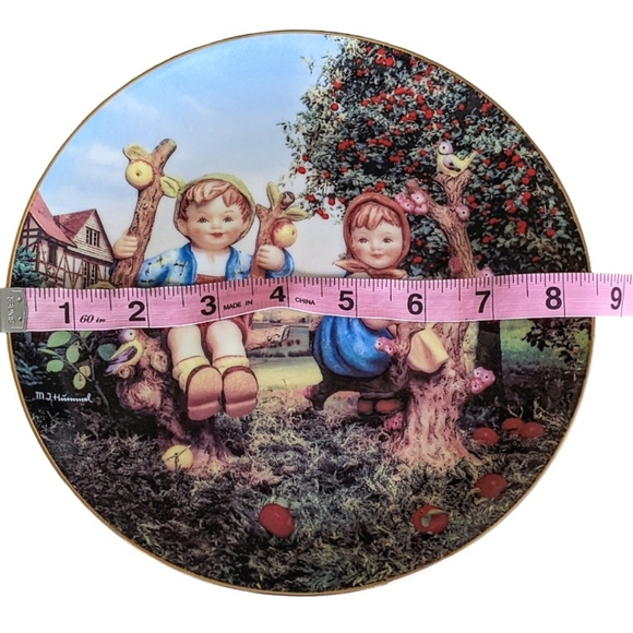 Vtg 90s Hummel Apple Tree Boy & Girl Limited Ed Plate Little Companions Series - Picture 9 of 10